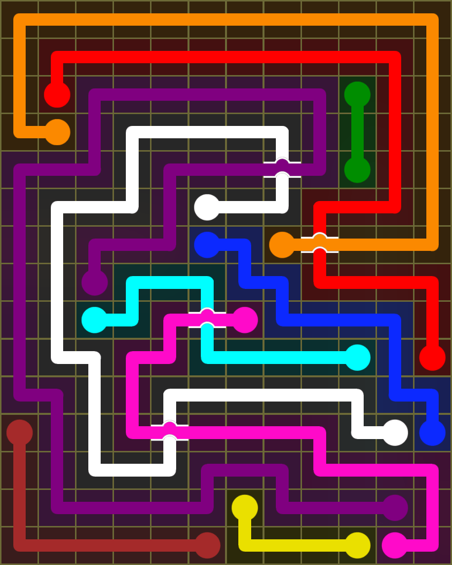 Flow Free 6612 Solution