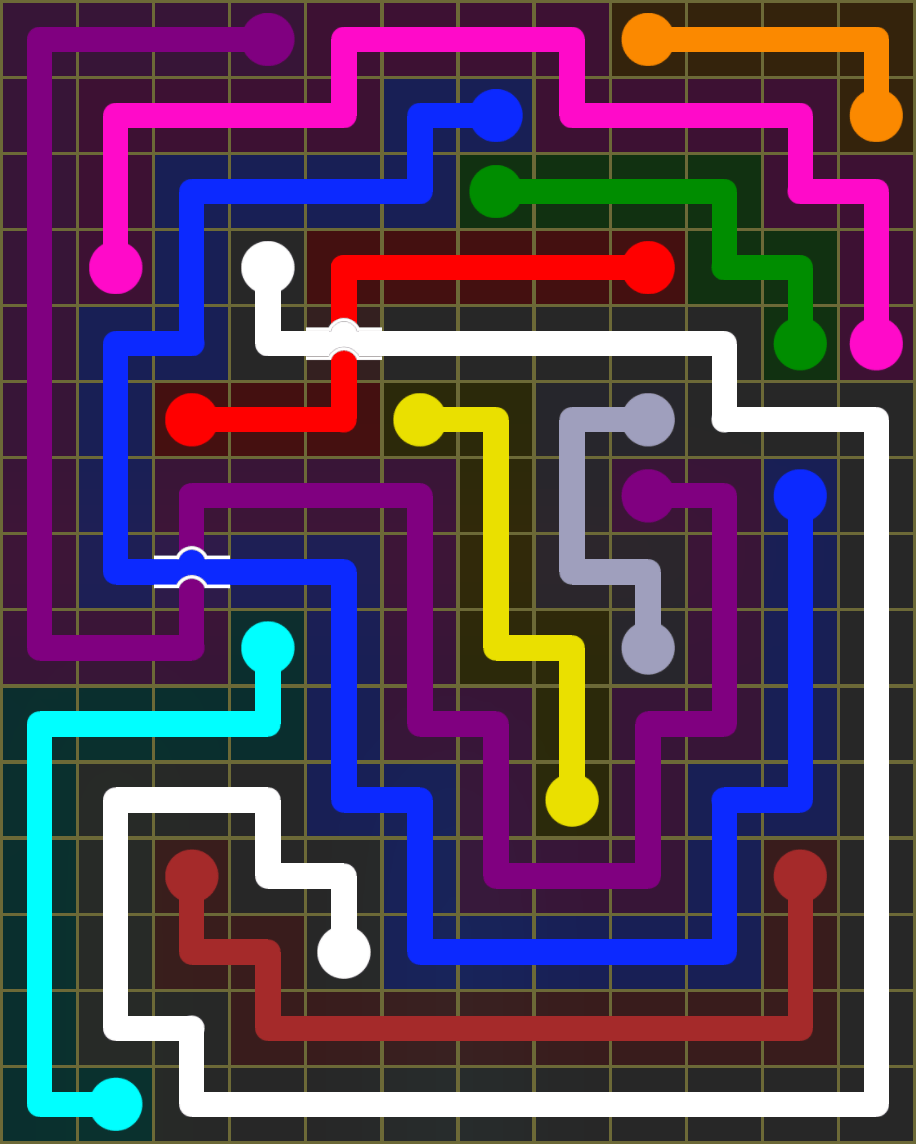 Flow Free 7011 Solution