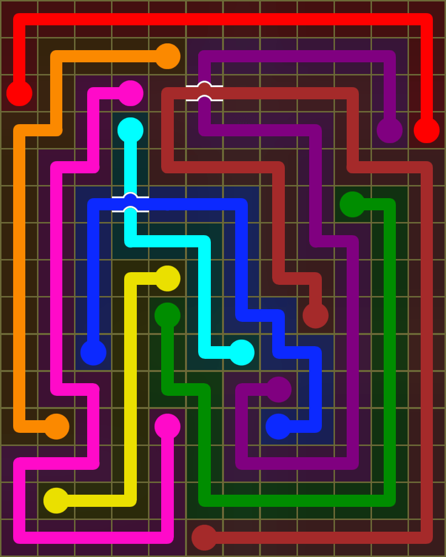 Flow Free 6617 Solution