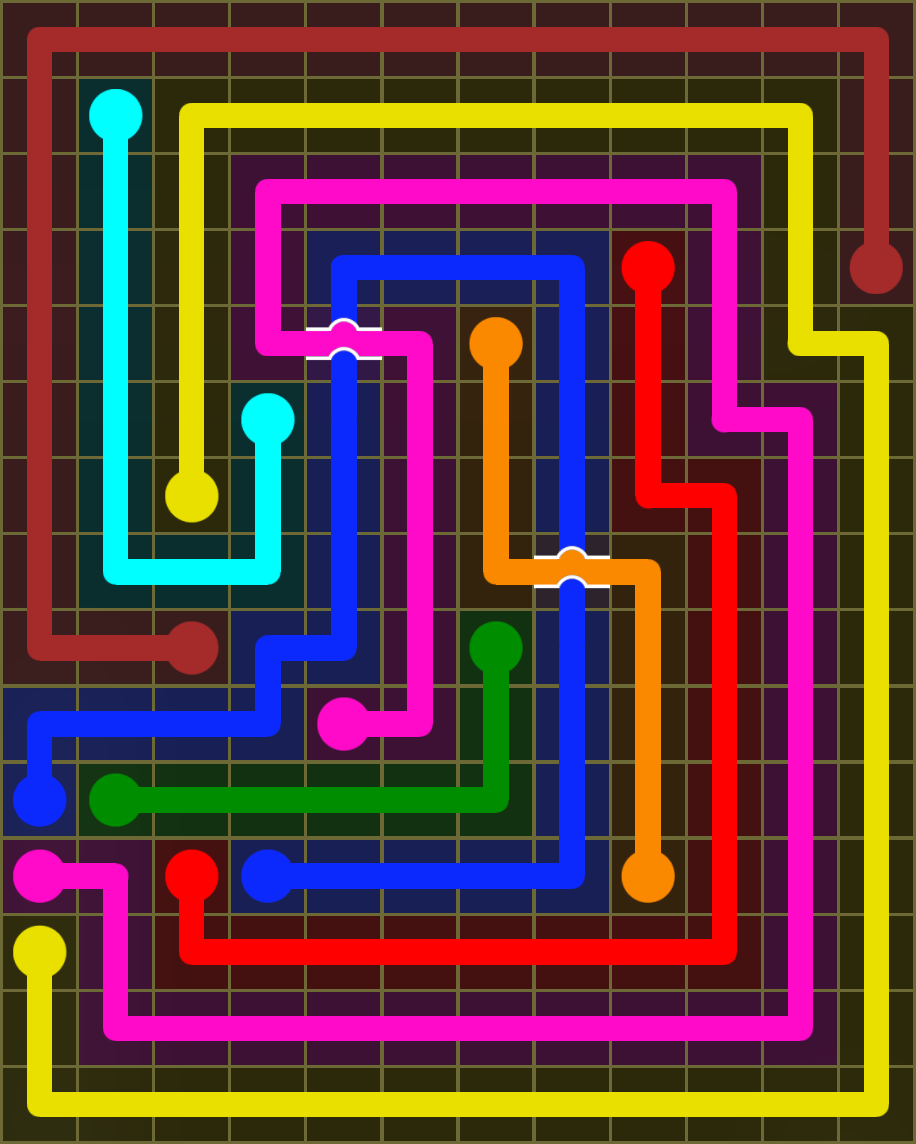 Flow Free 6619 Solution