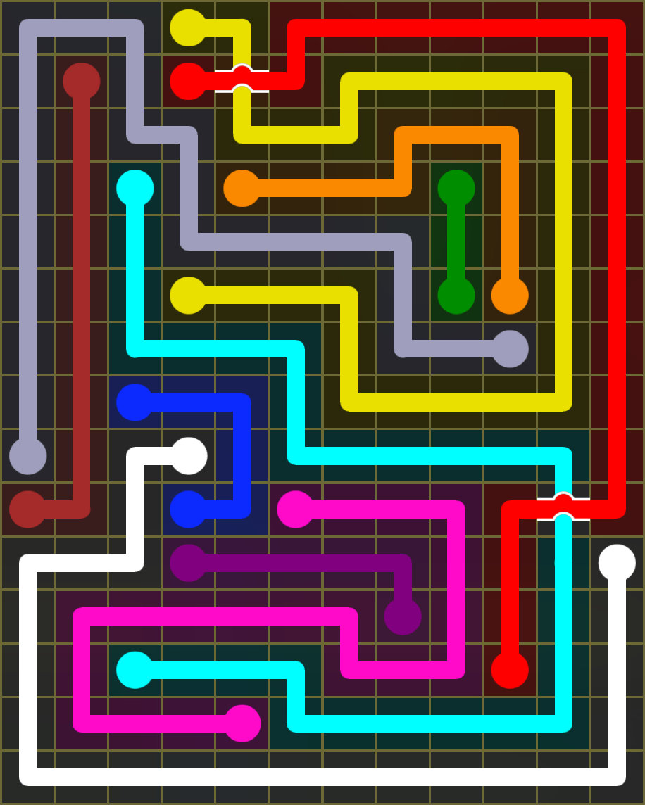 Flow Free 6632 Solution