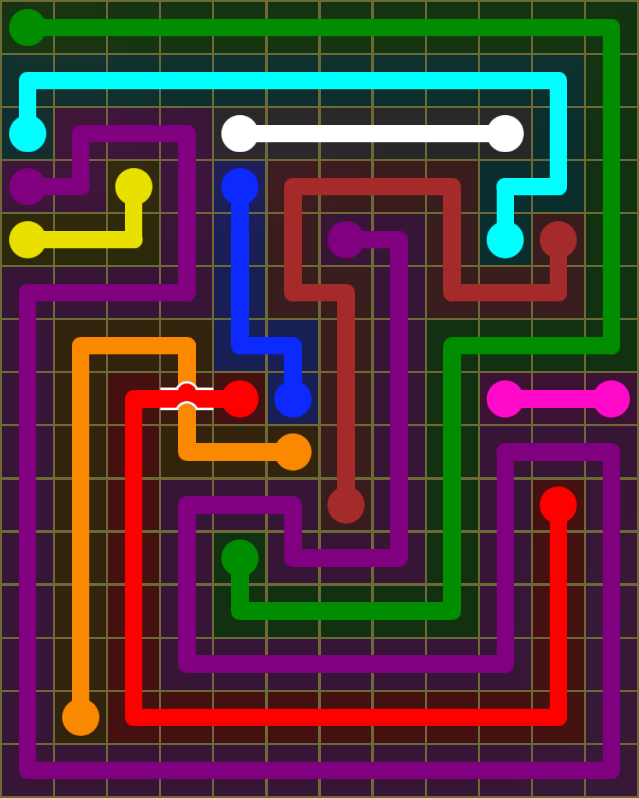 Flow Free 6634 Solution
