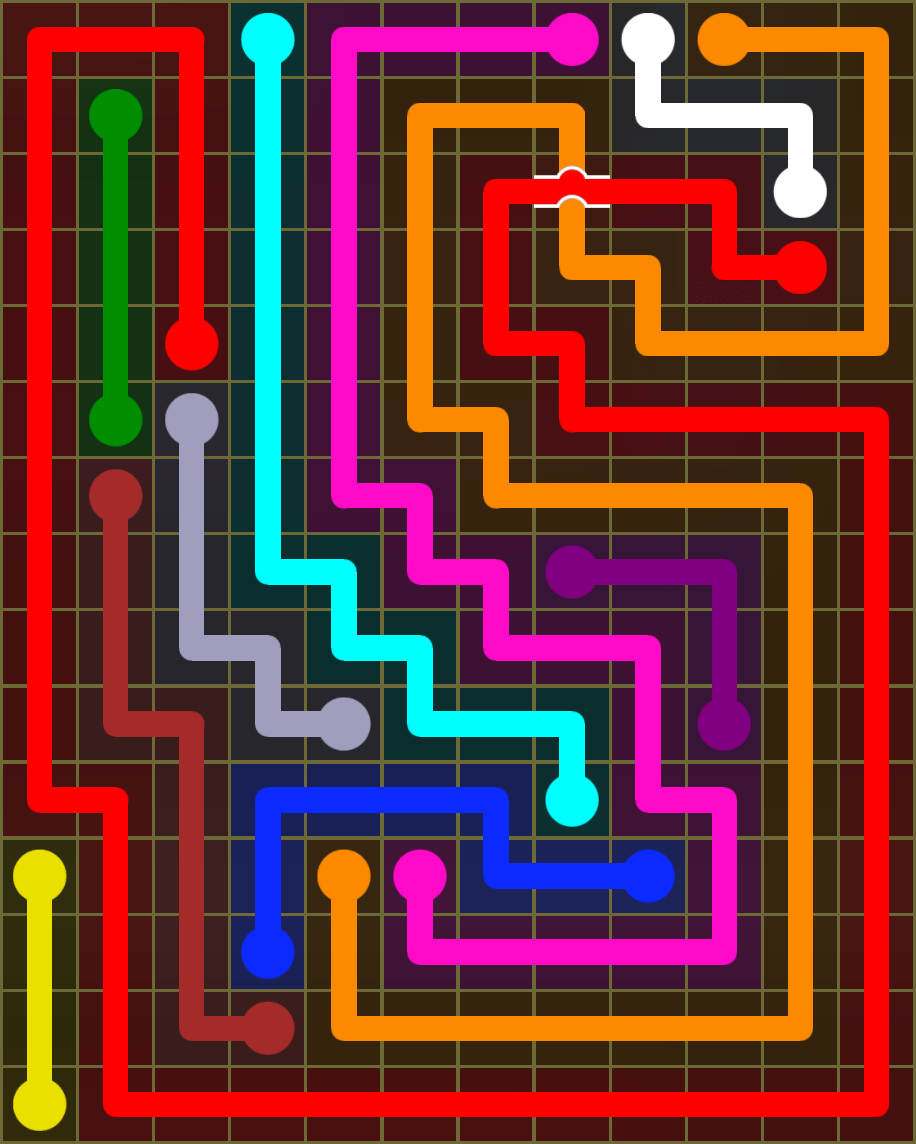 Flow Free 6637 Solution