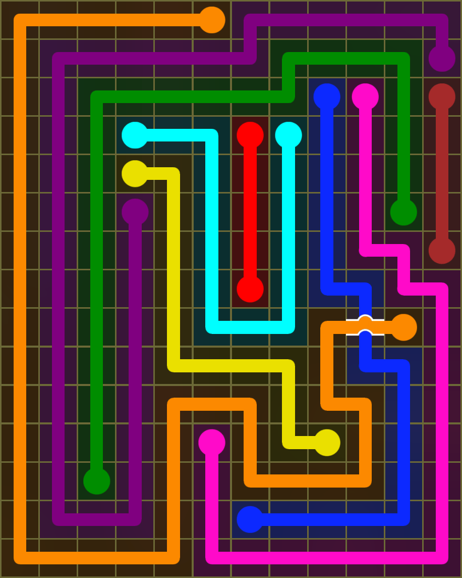 Flow Free 6638 Solution