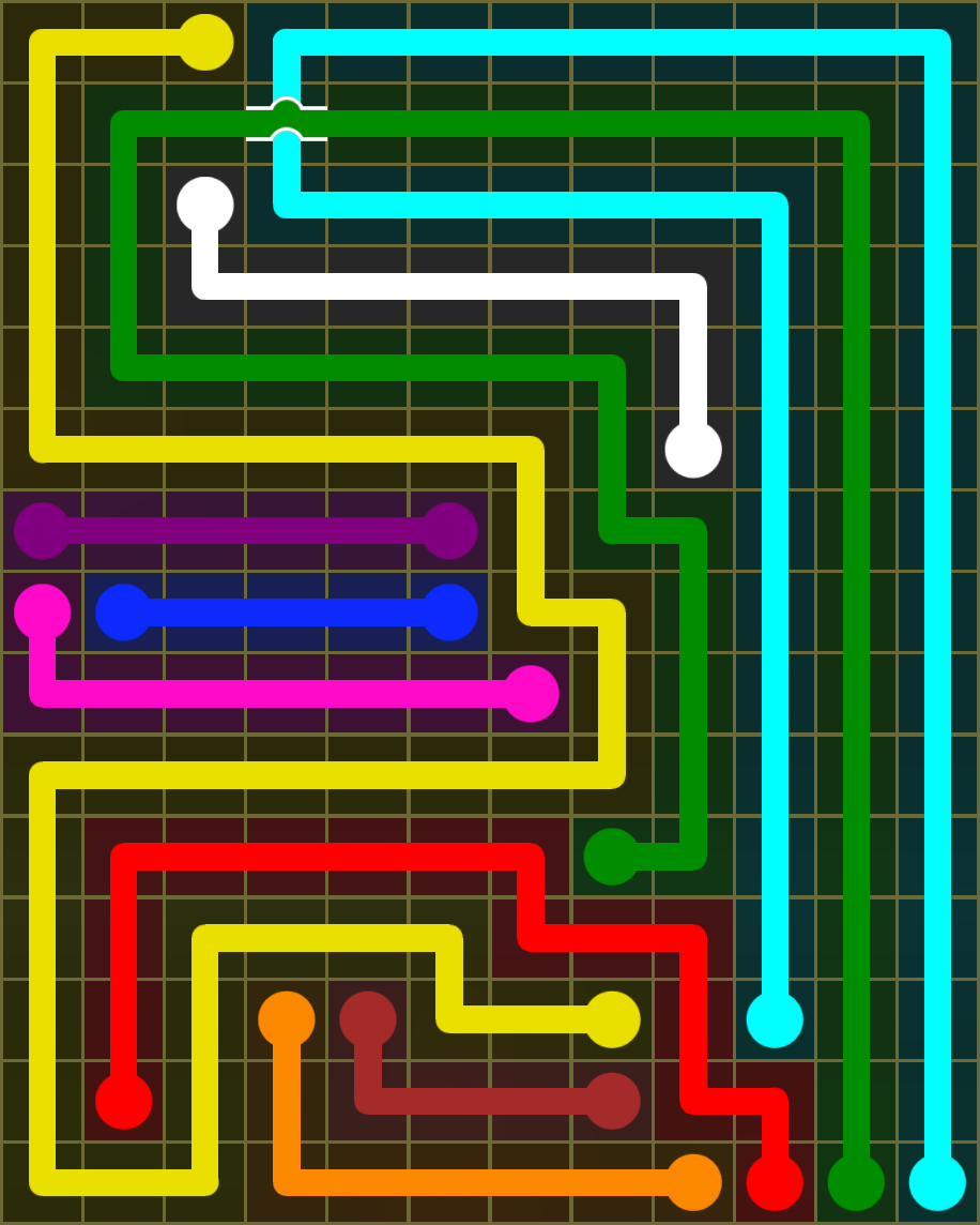 Flow Free 6639 Solution