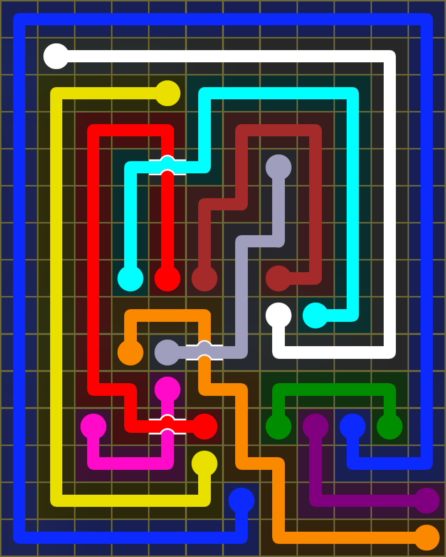 Flow Free 6641 Solution