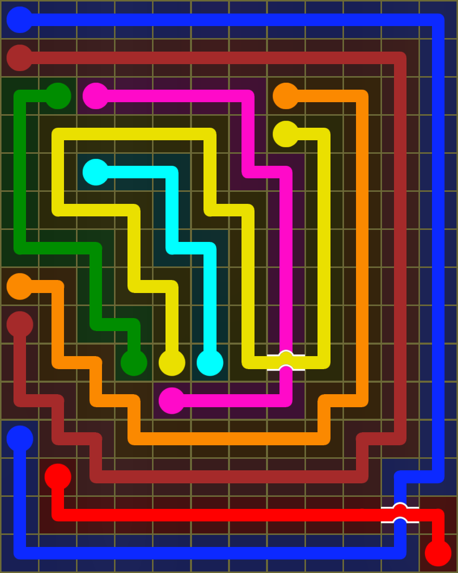 Flow Free 6642 Solution