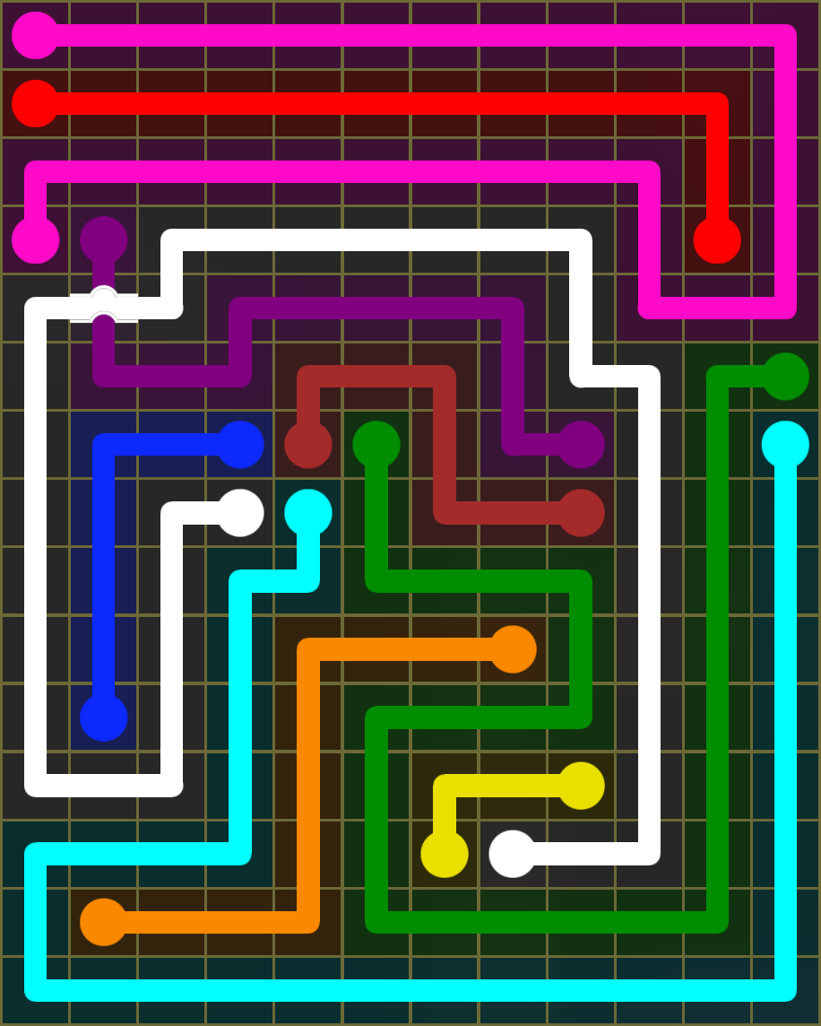 Flow Free 6658 Solution