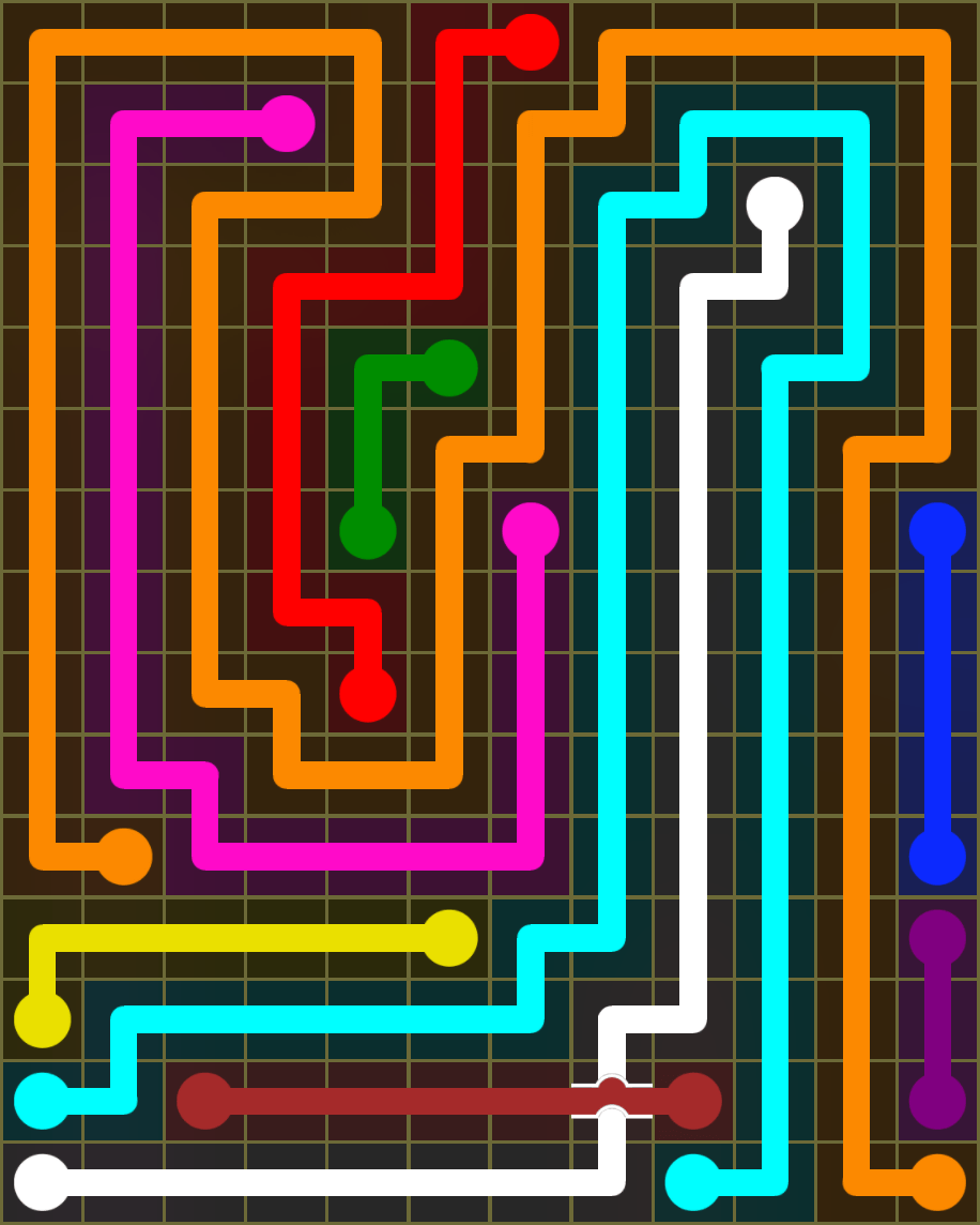 Flow Free 6663 Solution