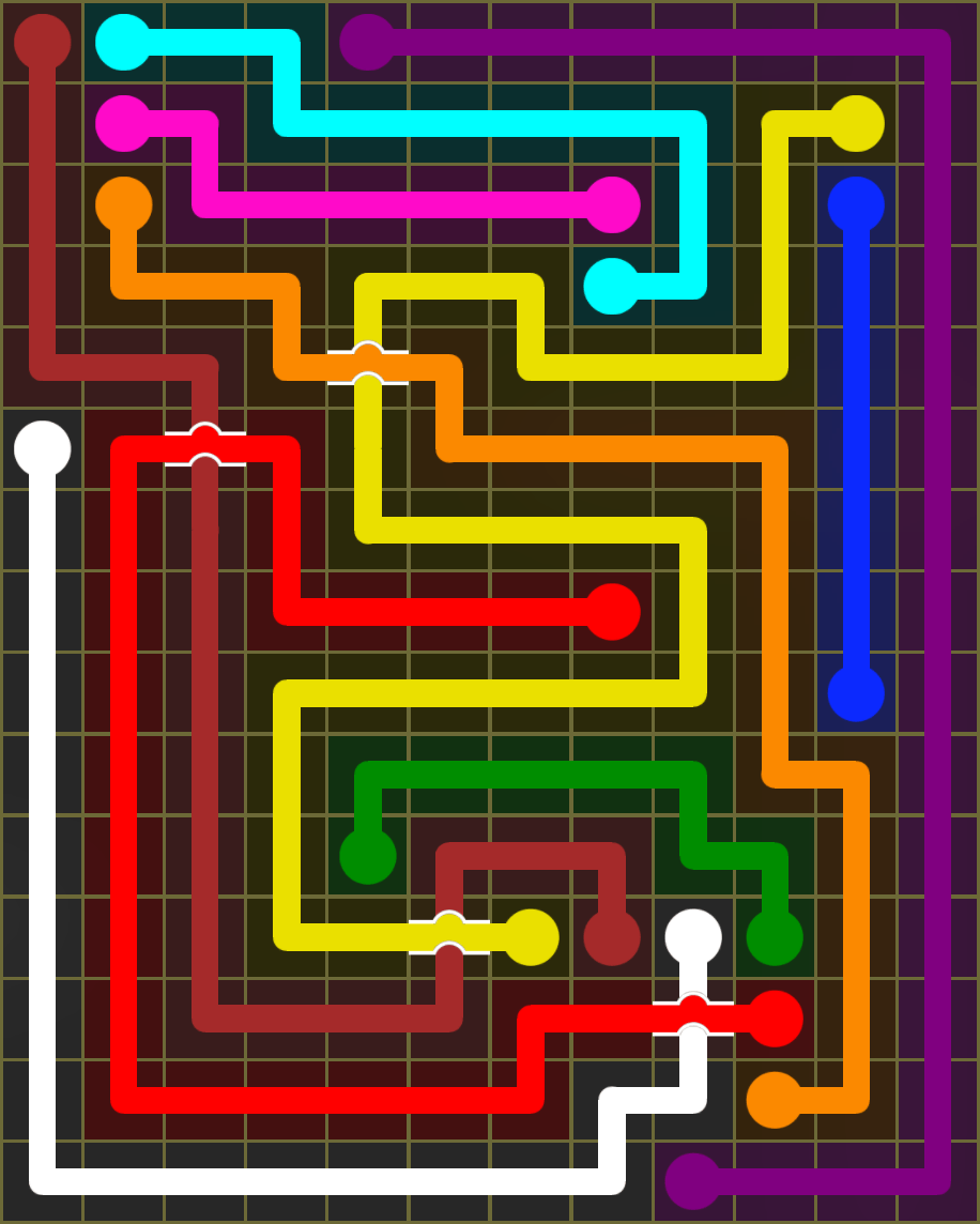 Flow Free 6664 Solution