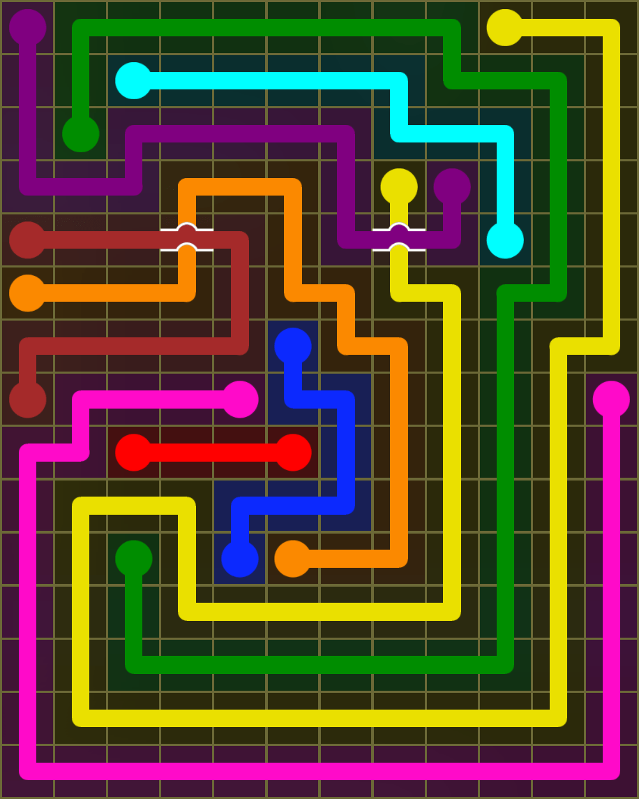 Flow Free 6665 Solution