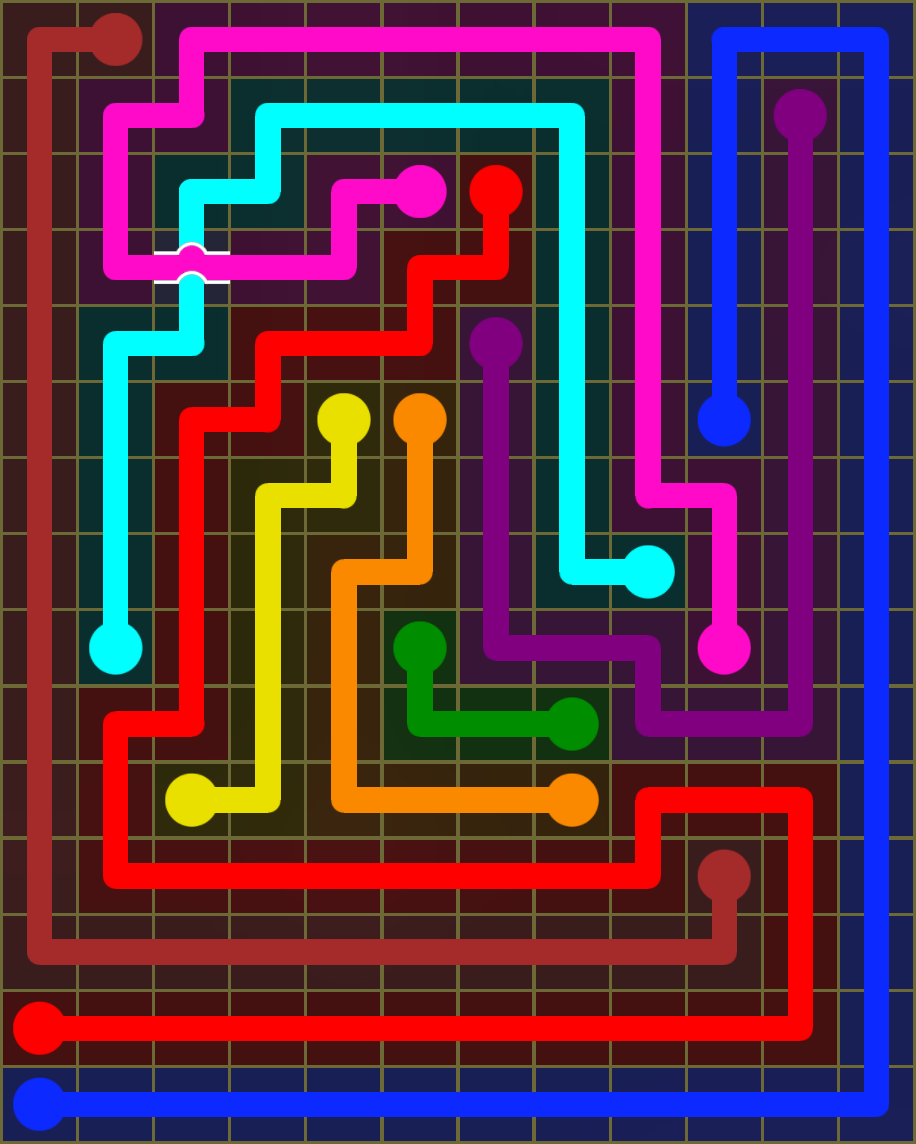Flow Free 6669 Solution