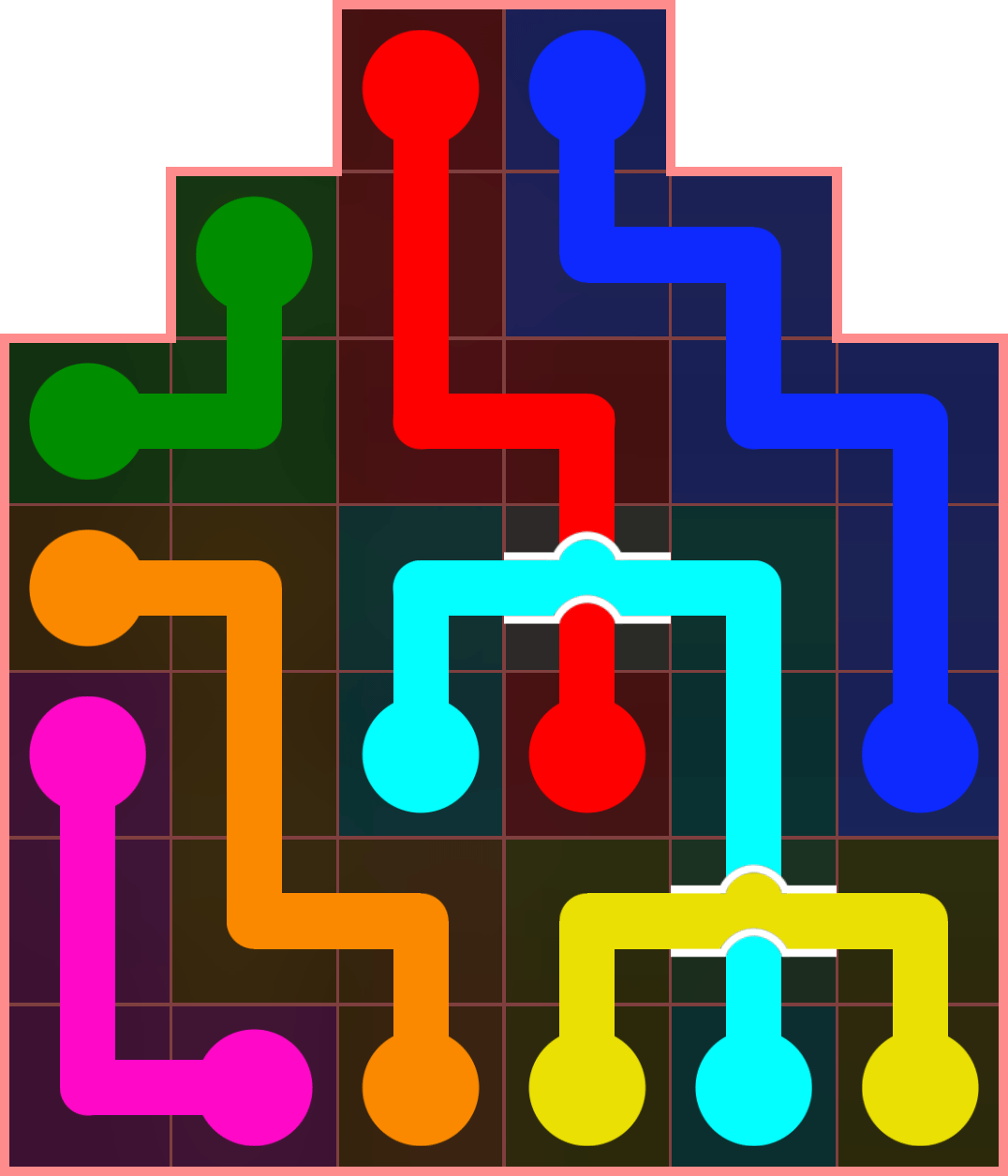 Flow Free 4321 Solution