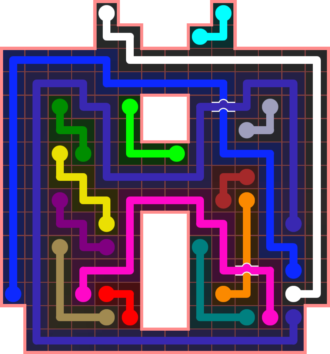 Flow Free 4454 Solution