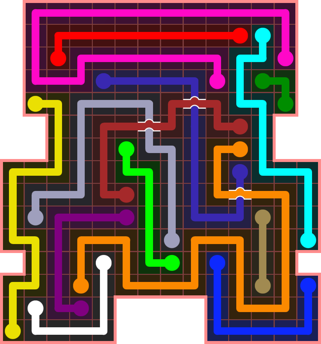 Flow Free 4467 Solution