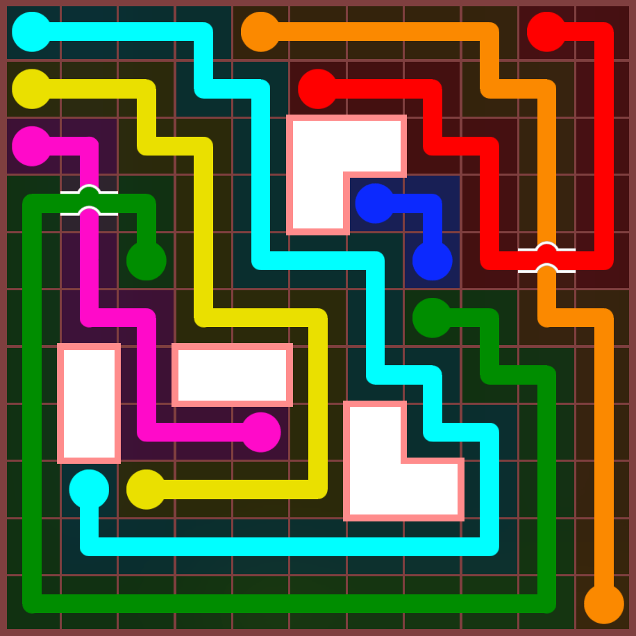 Flow Free 4579 Solution