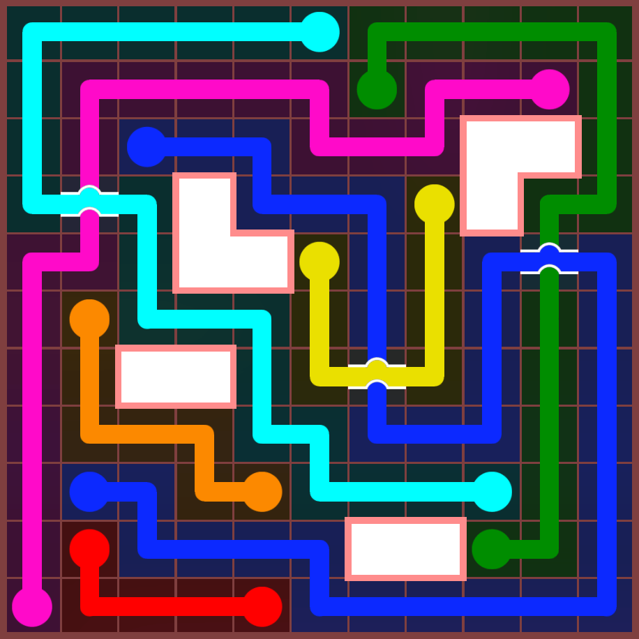 Flow Free 4589 Solution