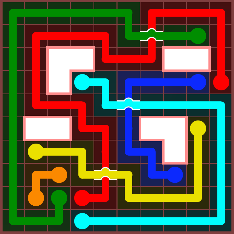 Flow Free 4555 Solution