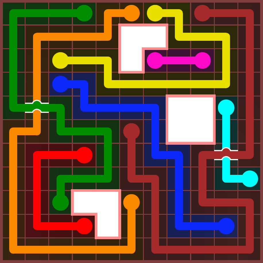 Flow Free 4562 Solution