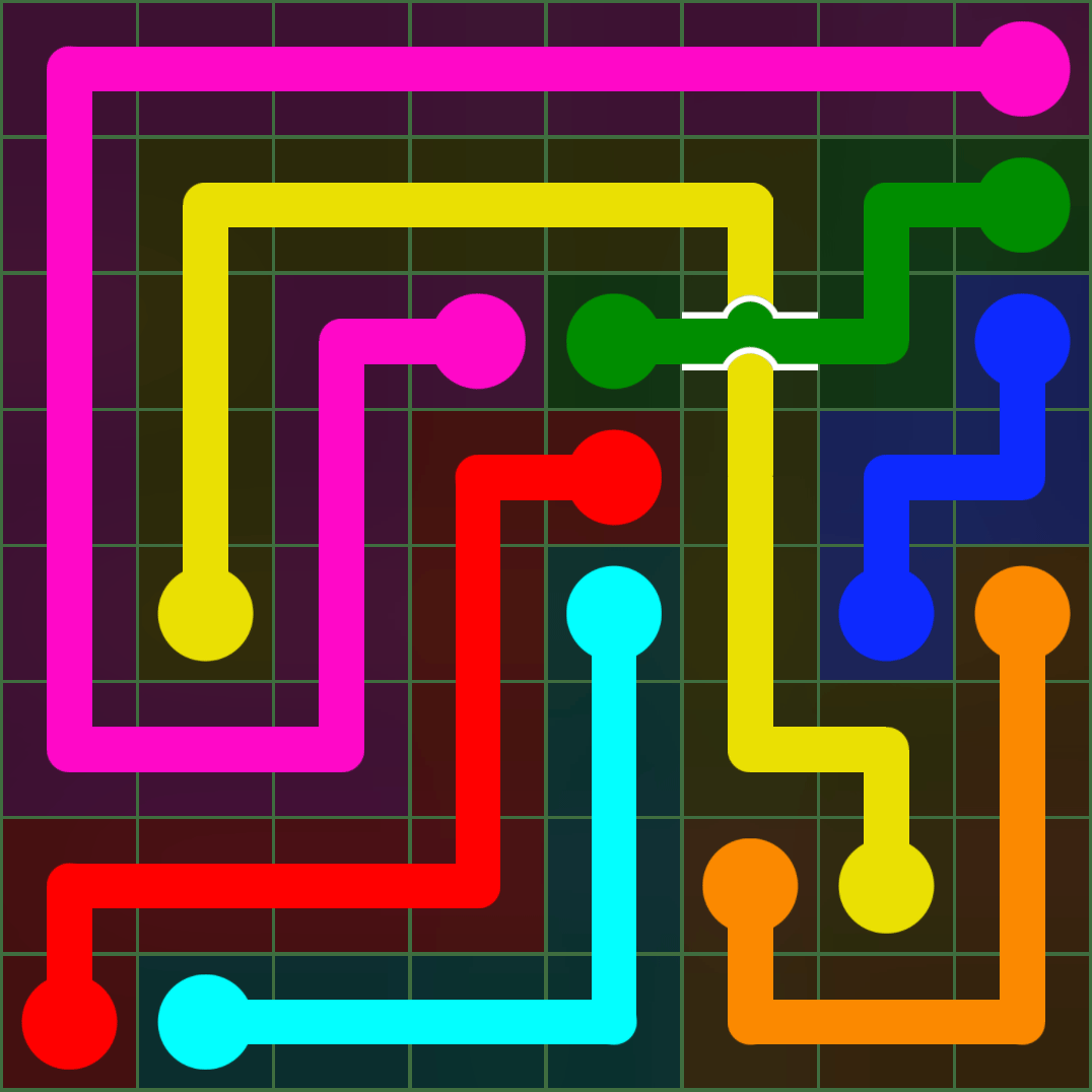 Flow Free 2496 Solution