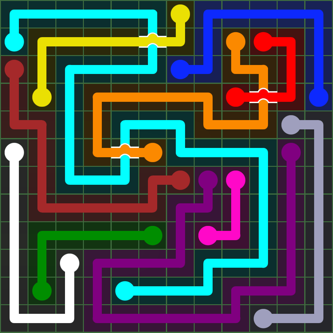 Flow Free 2519 Solution