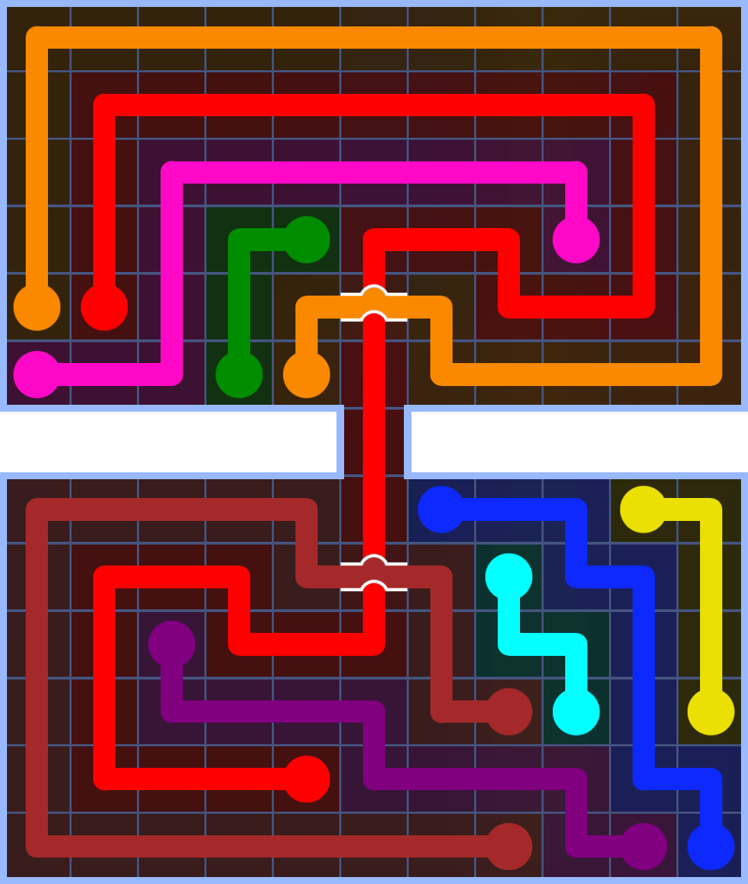 Flow Free 3332 Solution