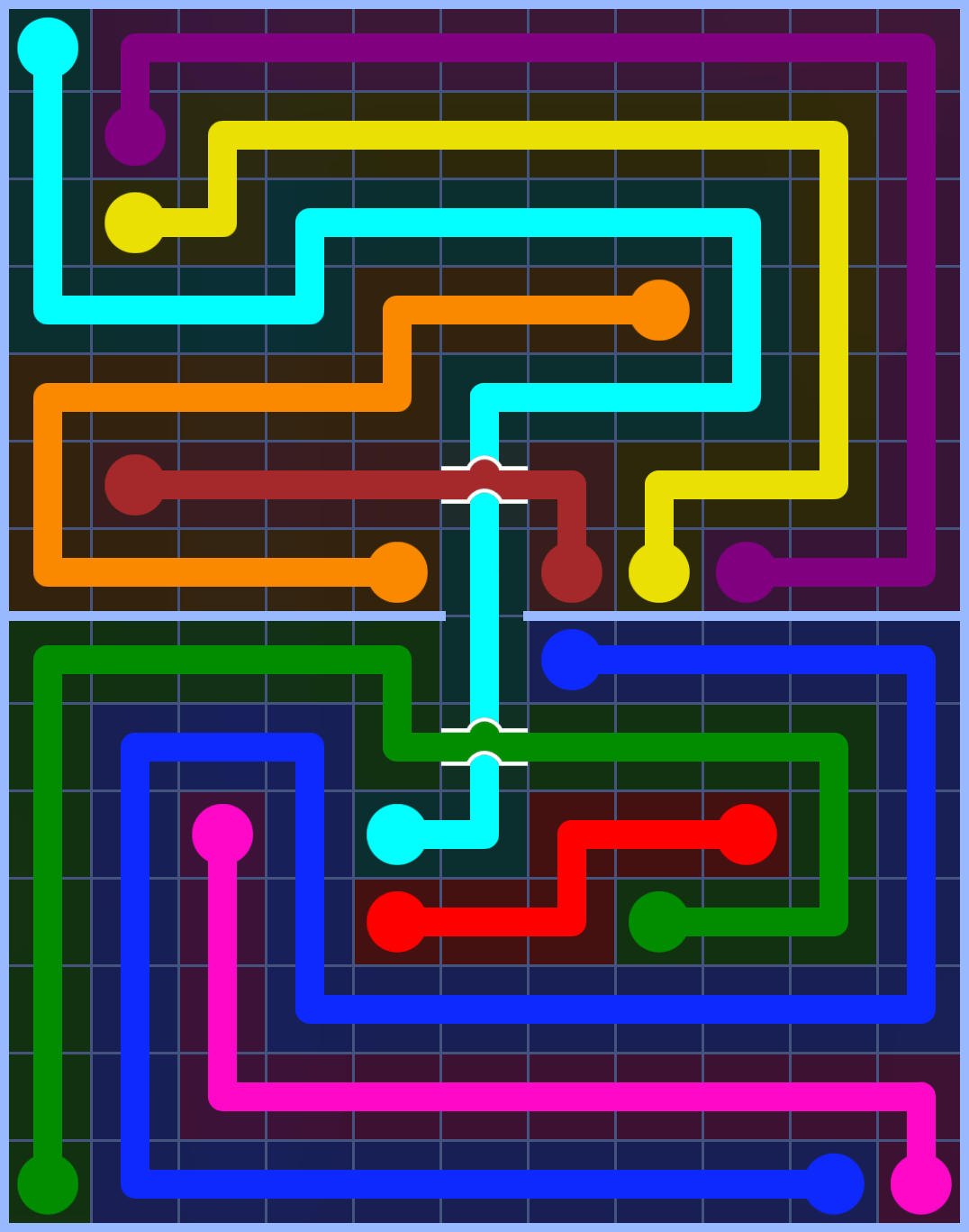 Flow Free 3374 Solution