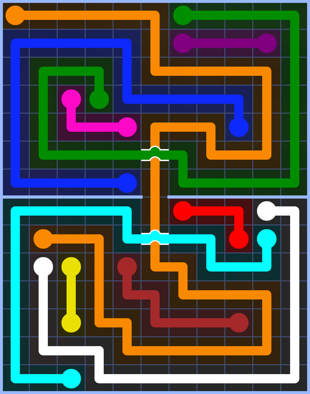 Flow Free 3376 Solution