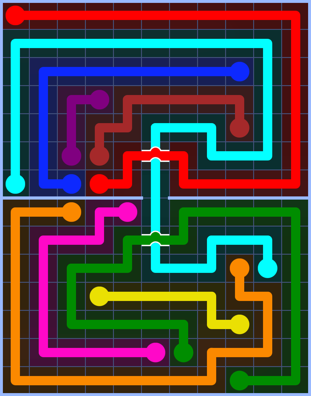 Flow Free 3377 Solution