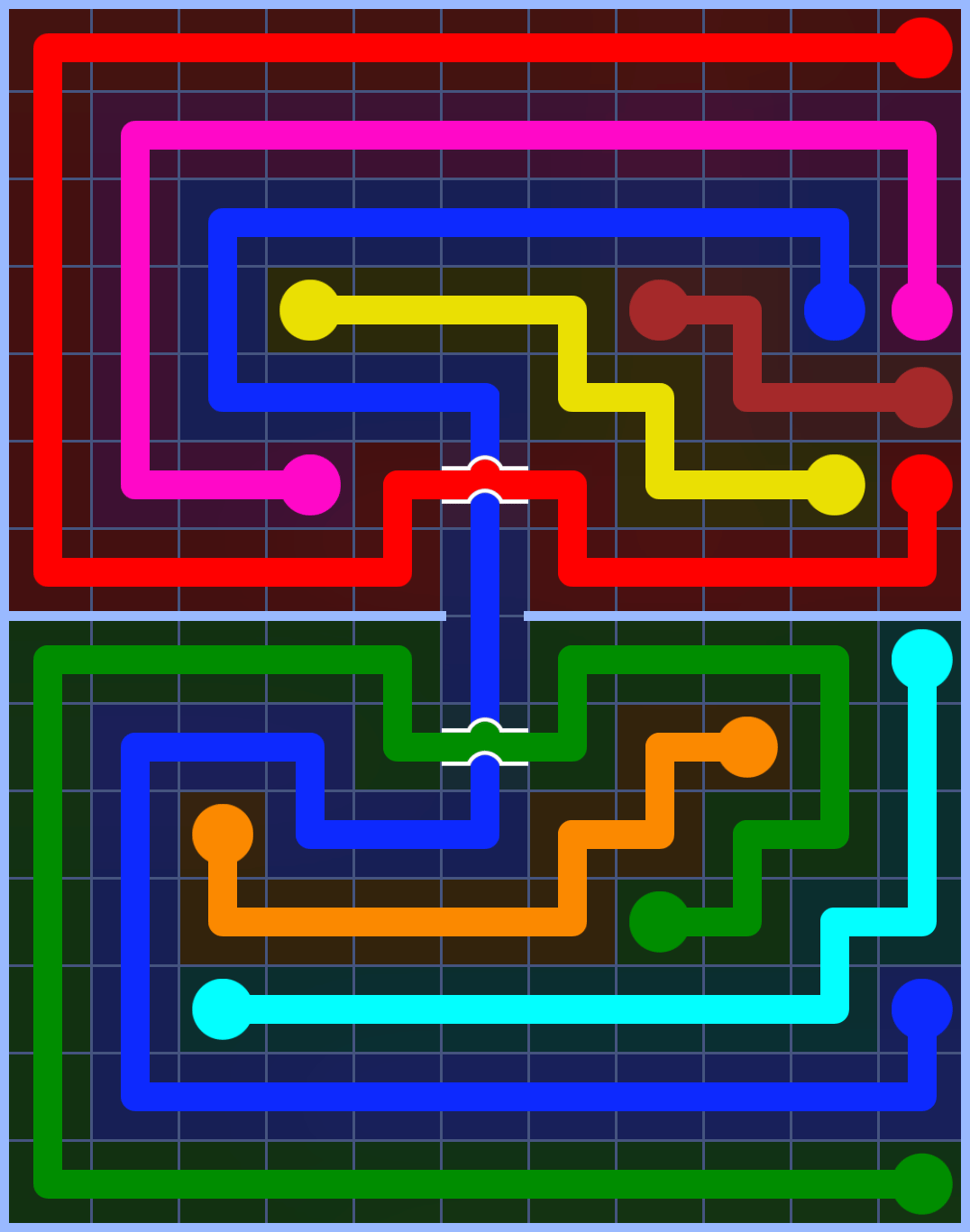 Flow Free 3384 Solution