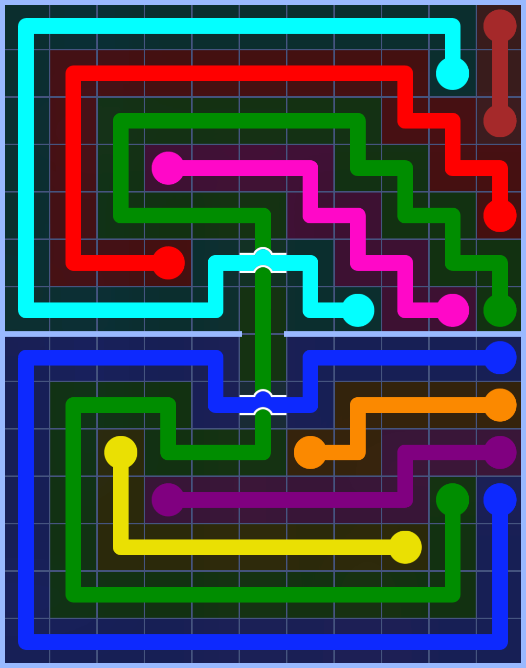 Flow Free 3385 Solution