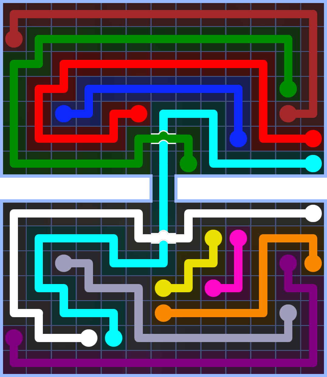 Flow Free 3392 Solution