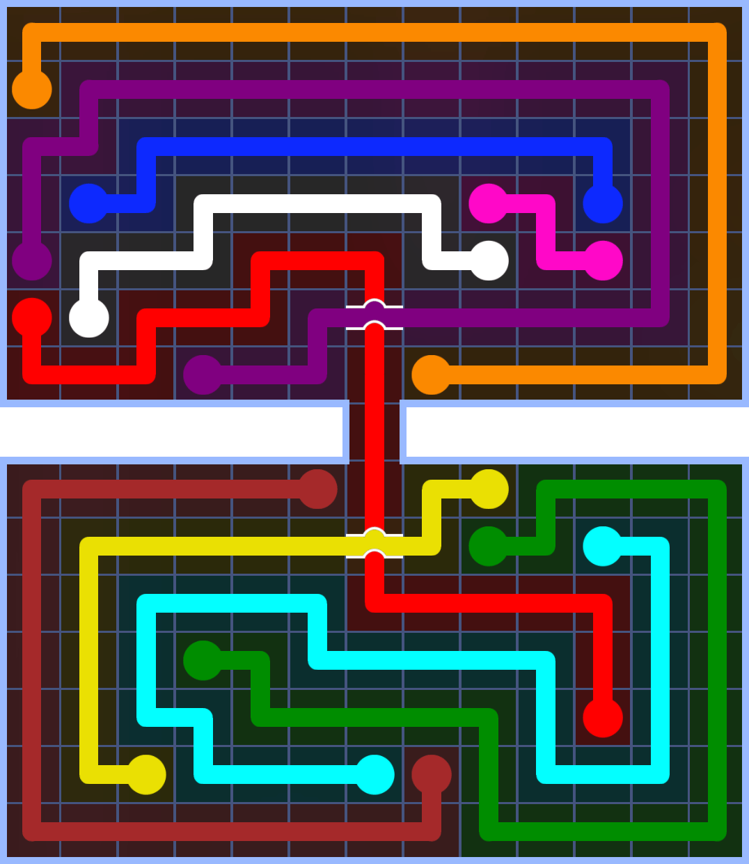 Flow Free 3404 Solution