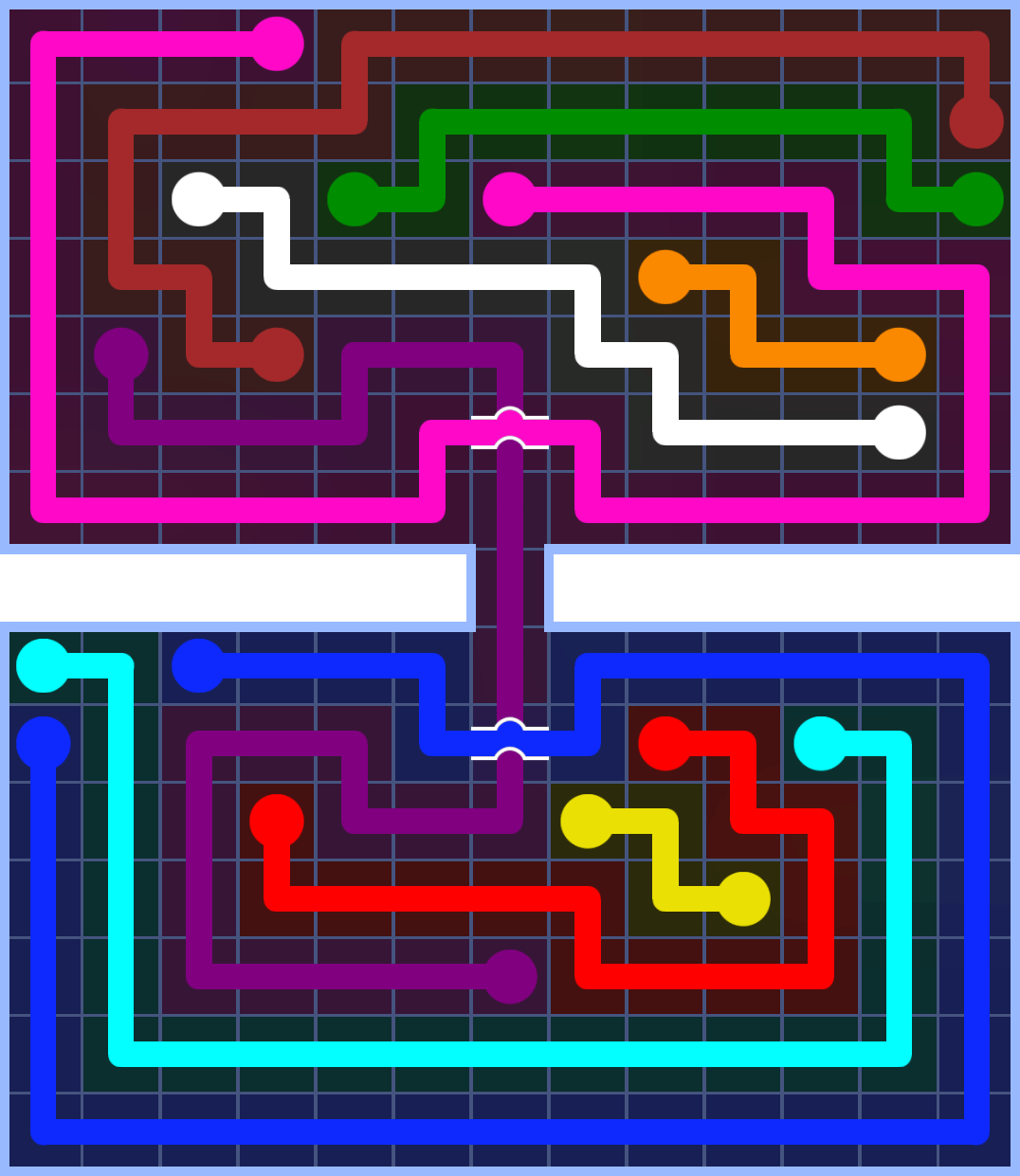 Flow Free 3406 Solution