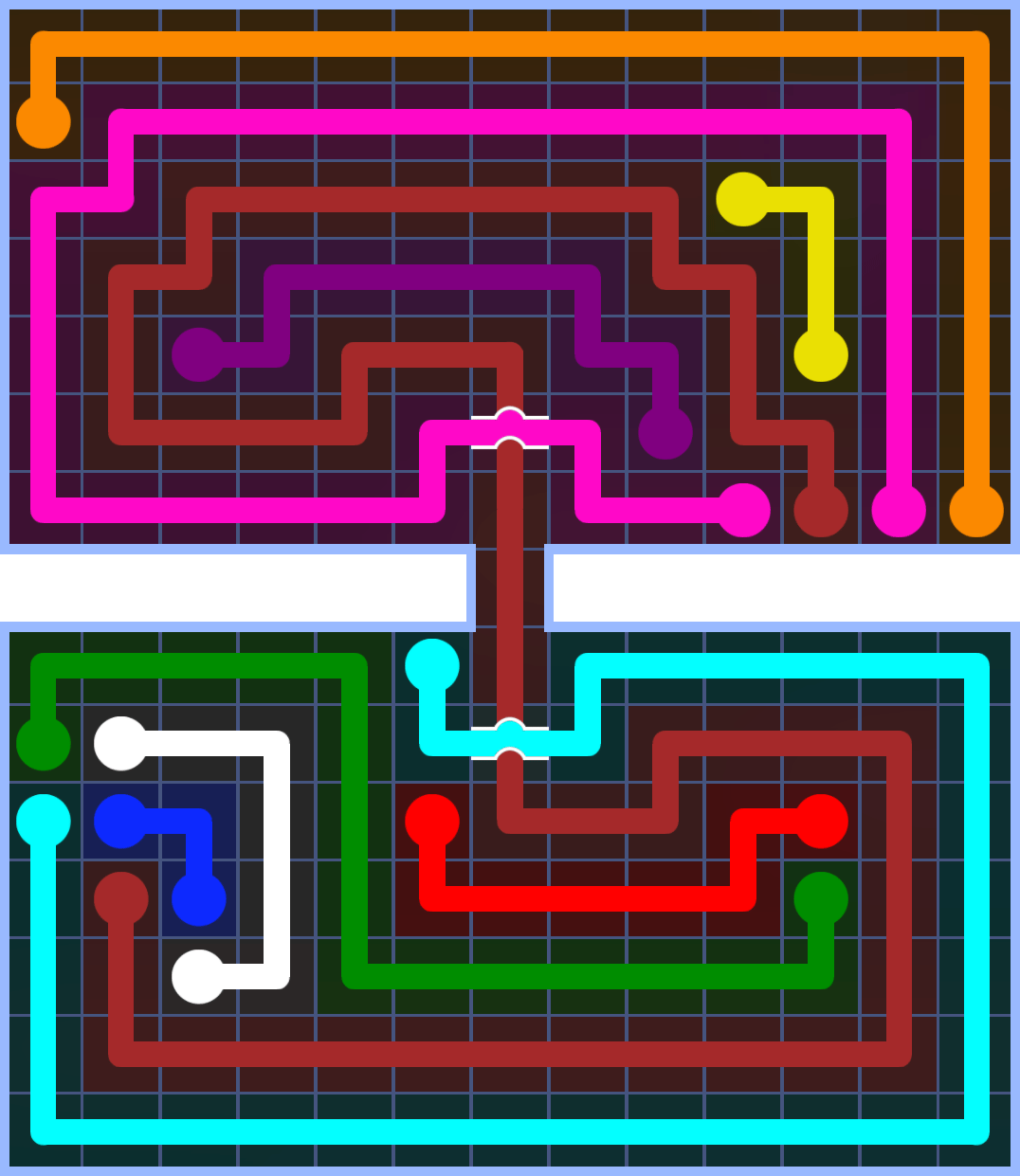 Flow Free 3418 Solution