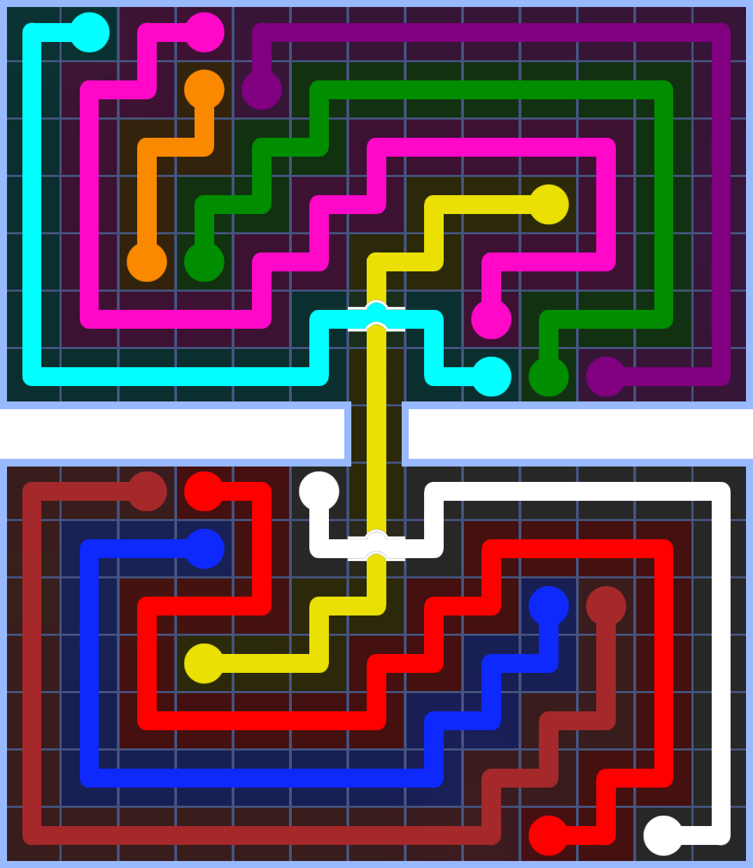 Flow Free 3419 Solution