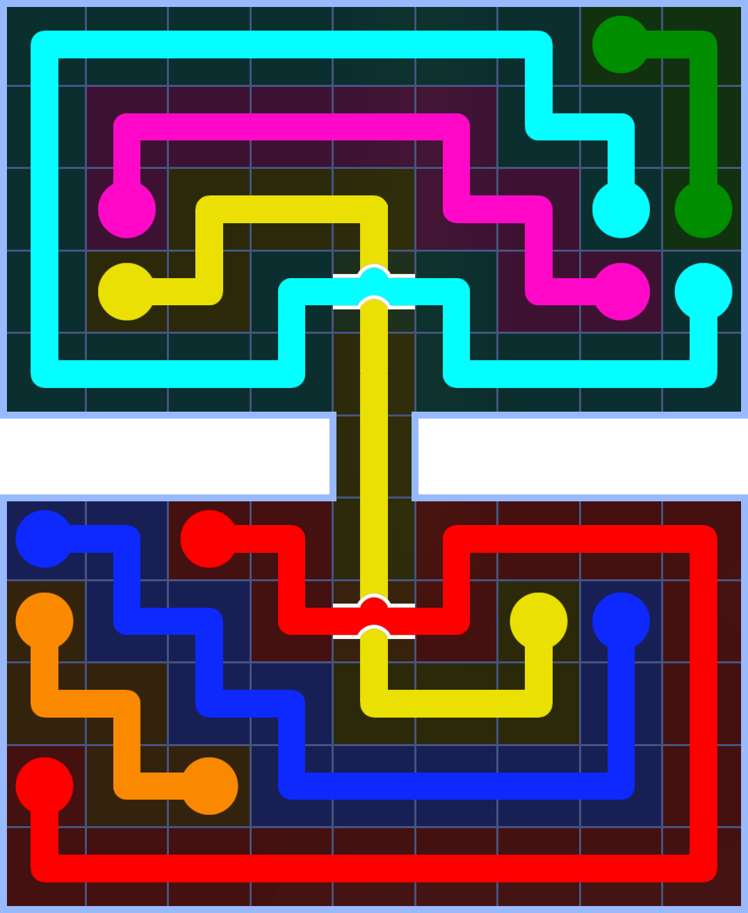 Flow Free 3289 Solution