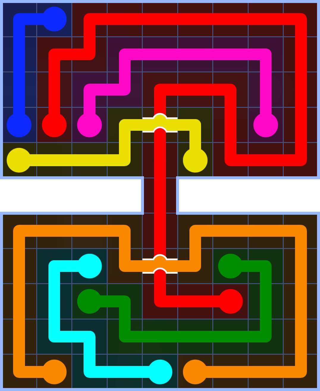 Flow Free 3296 Solution