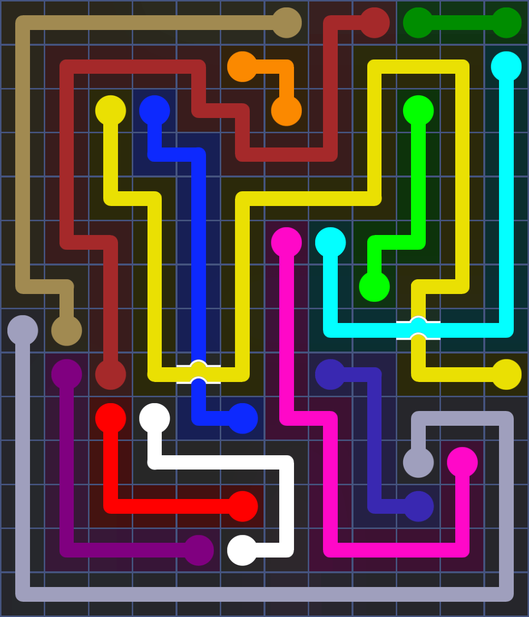Flow Free 3249 Solution
