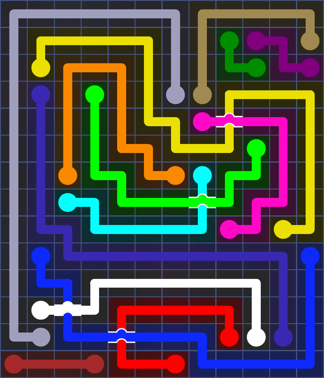 Flow Free 3258 Solution
