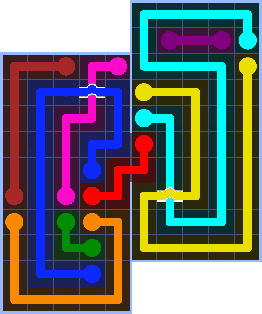 Flow Free 7204 Solution