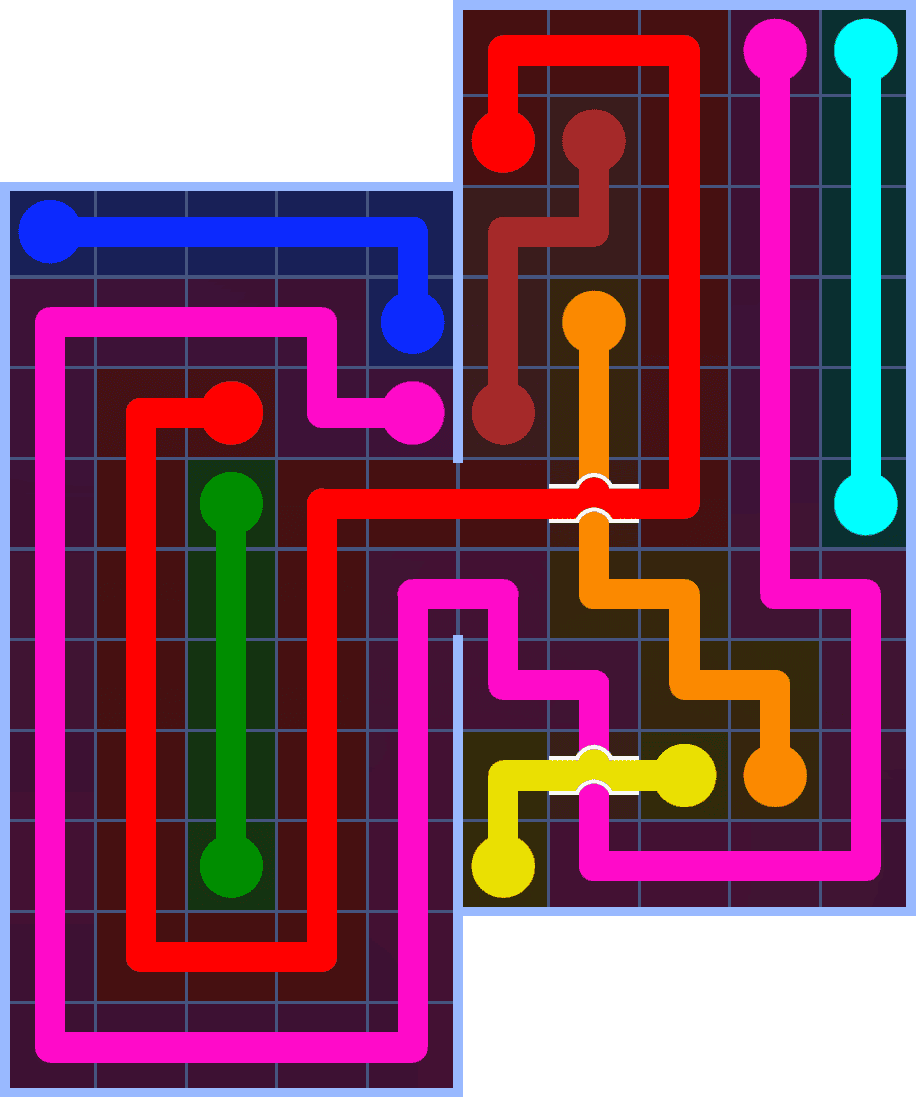 Flow Free 7206 Solution