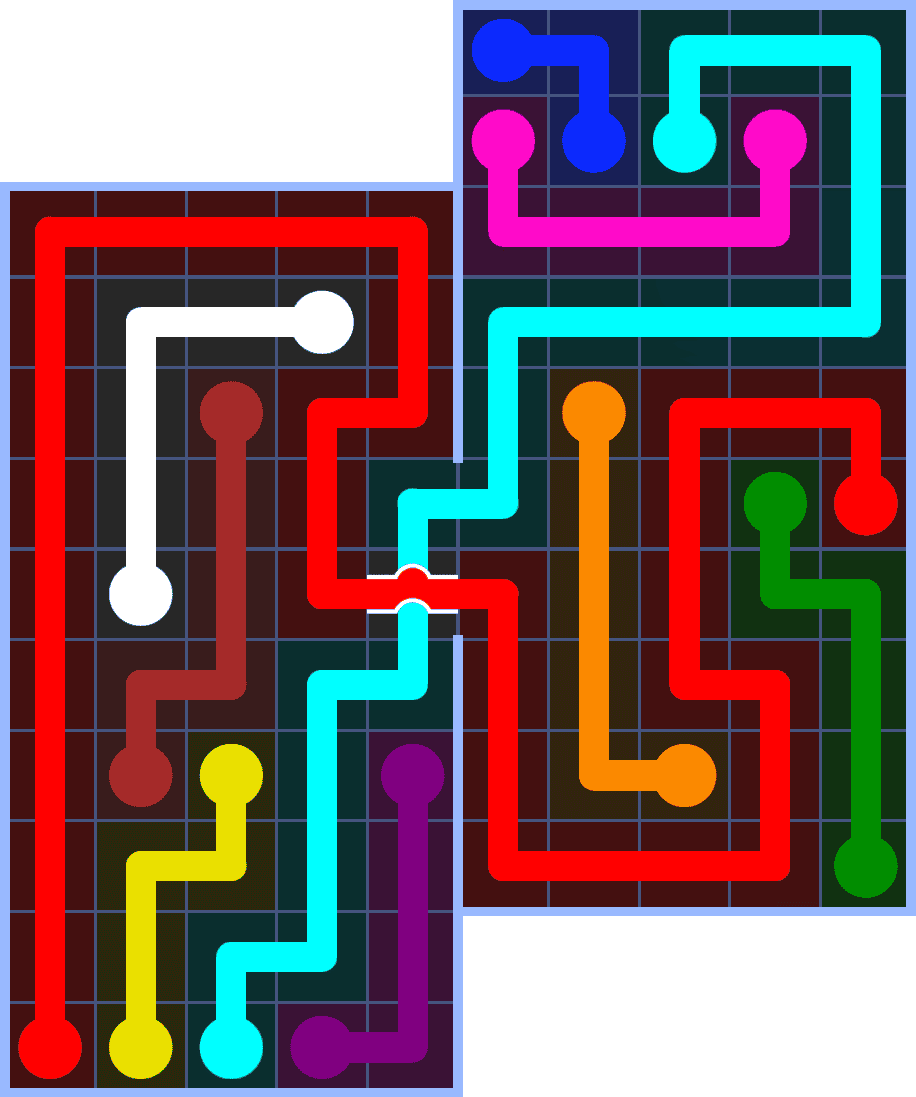 Flow Free 7209 Solution