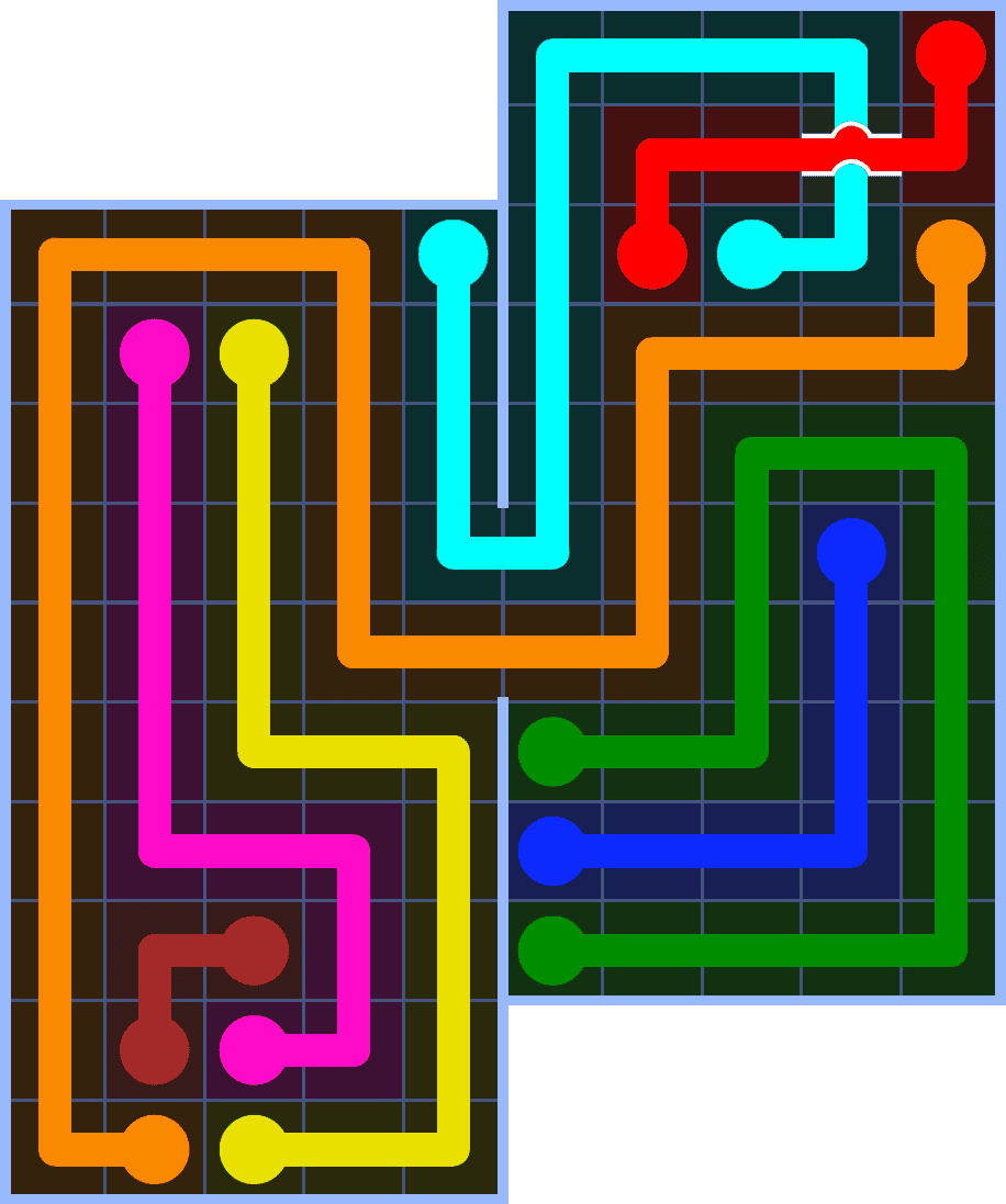 Flow Free 7214 Solution