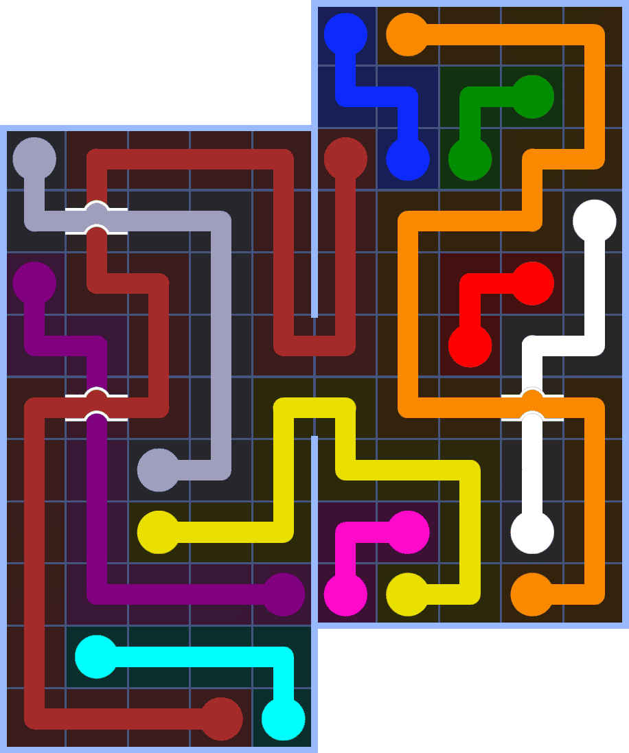 Flow Free 7218 Solution