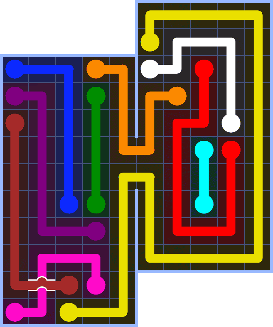 Flow Free 7228 Solution