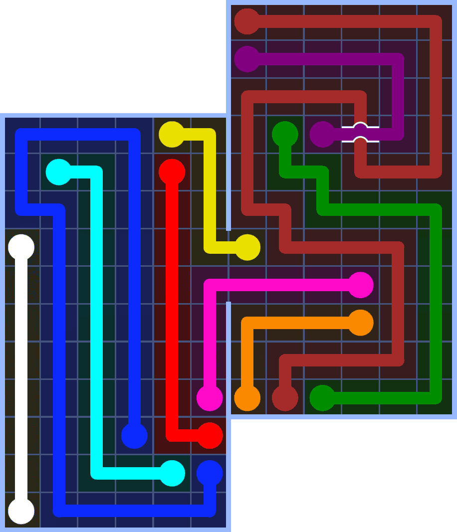 Flow Free 7242 Solution