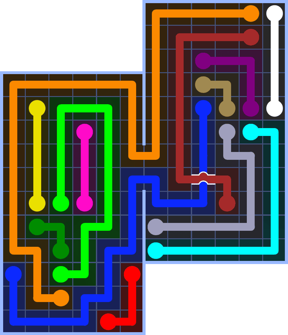 Flow Free 7248 Solution