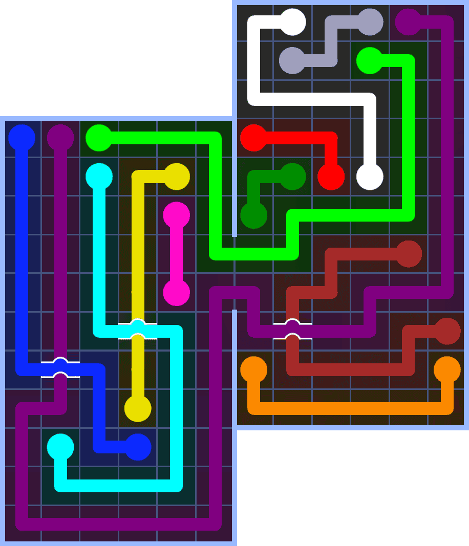 Flow Free 7232 Solution