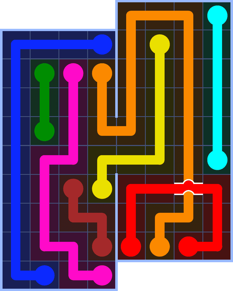 Flow Free 7166 Solution